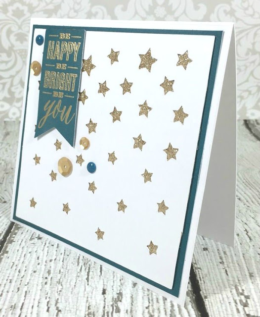 Cricut Artistry Falling Stars card