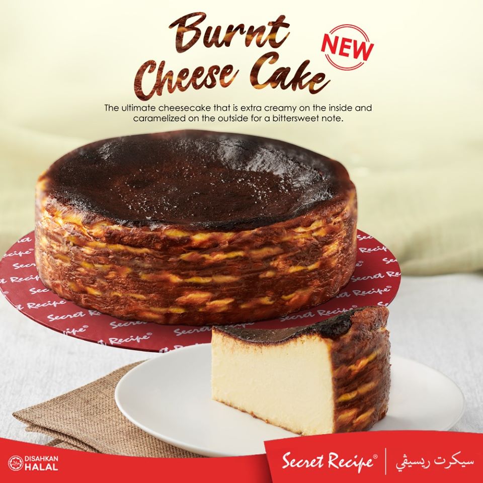 Secret Recipe New Cake Burnt Cheese Cake