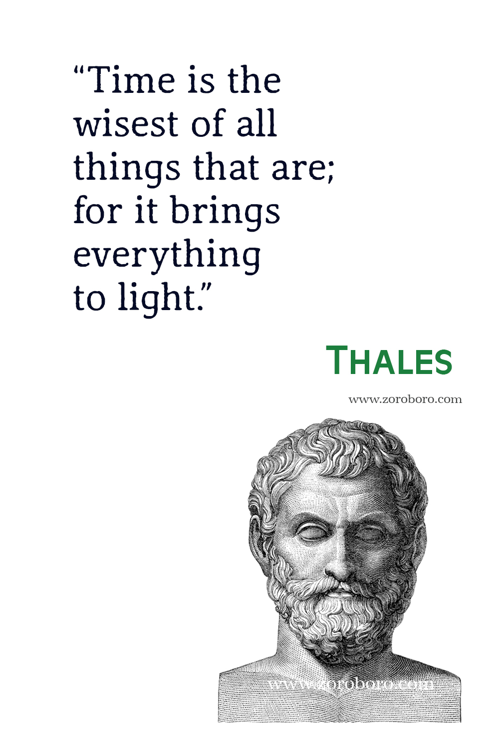 Thales Quotes, Thales Philosophy, Thales Books Quotes, Thales Image, Thales Science / Thales Theory Quotes. Thales of Miletus.