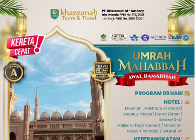 Paket Umroh Mahabbah Awal Ramadhan 2025