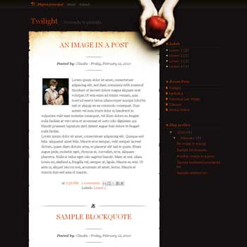 twilight blogger template converted from wordpress theme to blogger template