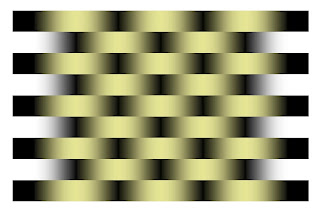 Blurry yellow black lines illusion