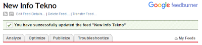 Cara Mendaftarkan Blog Ke Google FeedBurner