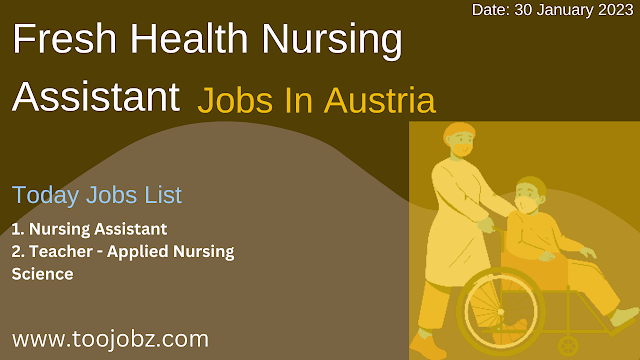 Fresh Health Nursing Assistant Jobs Advert
