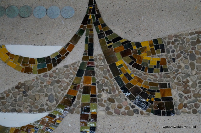 Pijalnia wód Uzdrowisko Konstancin Warszawa Warsaw Stary Mokotów mozaika warszawskie mozaiki mosaic ceramika lata 60. design prl