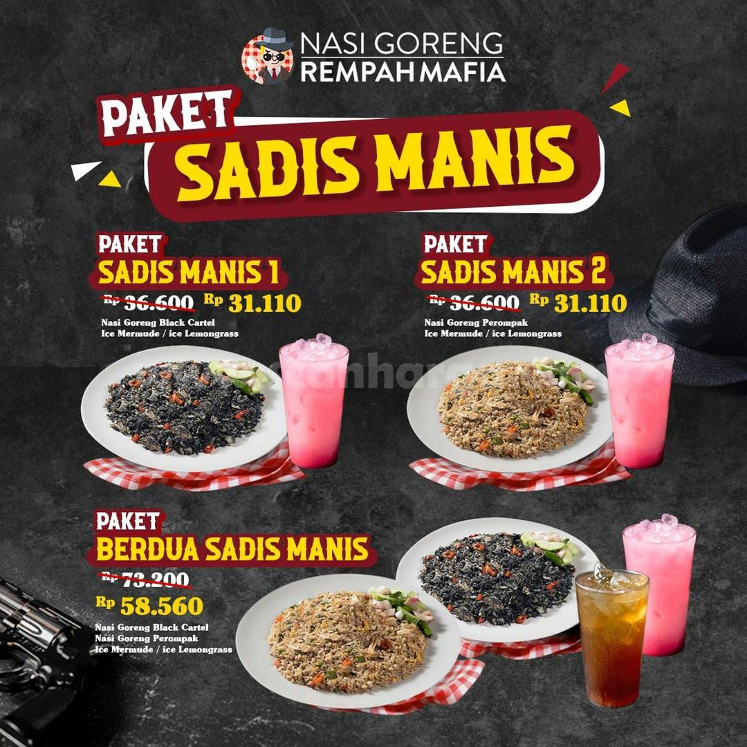 NASGOR MAFIA Promo Paket Berdua Sadis Manis harga Rp 58.560