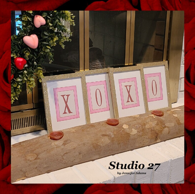 XOXO Pink Printable Valentine Decor