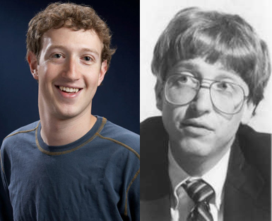 mark zuckerberg vs bill gates