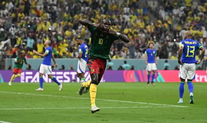 Cameroon waishangaza Brazil dakika ya 92, huku wakiaga mashindano