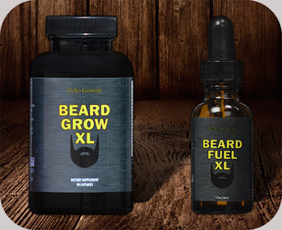 Beard Grow XL Facial Hair Supplement, Mens Hair Growth Vitamins For Thicker and Fuller Beard