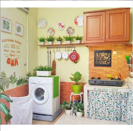 dapur kecil pada rumah mungil minimalis