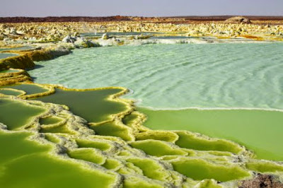 Dallol, Kawah Hijau Terpanas di Muka Bumi