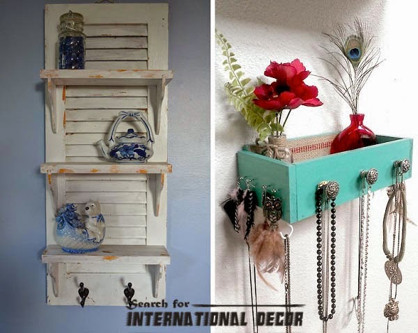 Creative recycle ideas, recycle ideas, recycled shelves,drawers