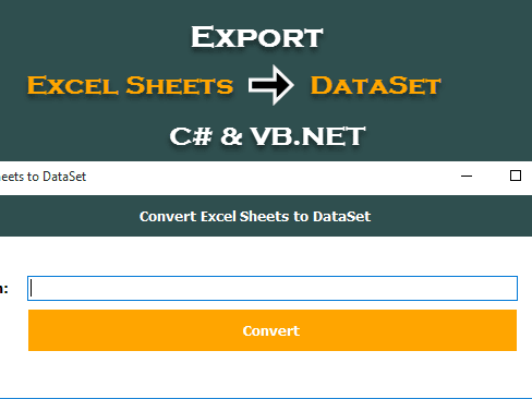 Export All The Excel Sheets to DataSet in C# and VB.NET