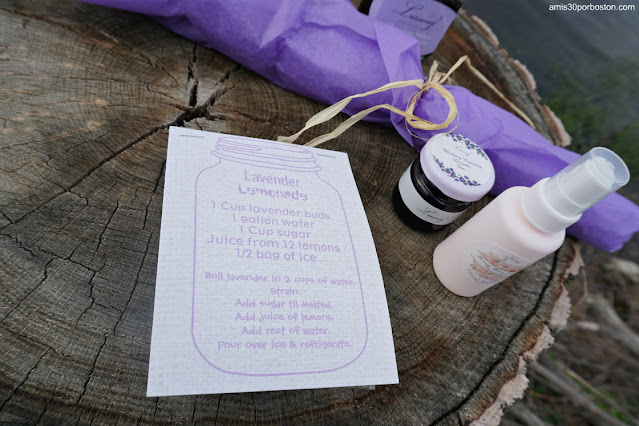 Receta de Limonada de Laromay Lavender Farm en Hollis, New Hampshire