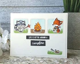 Sunny Studio Stamps: Critter Campout Customer Card by Lori Uren