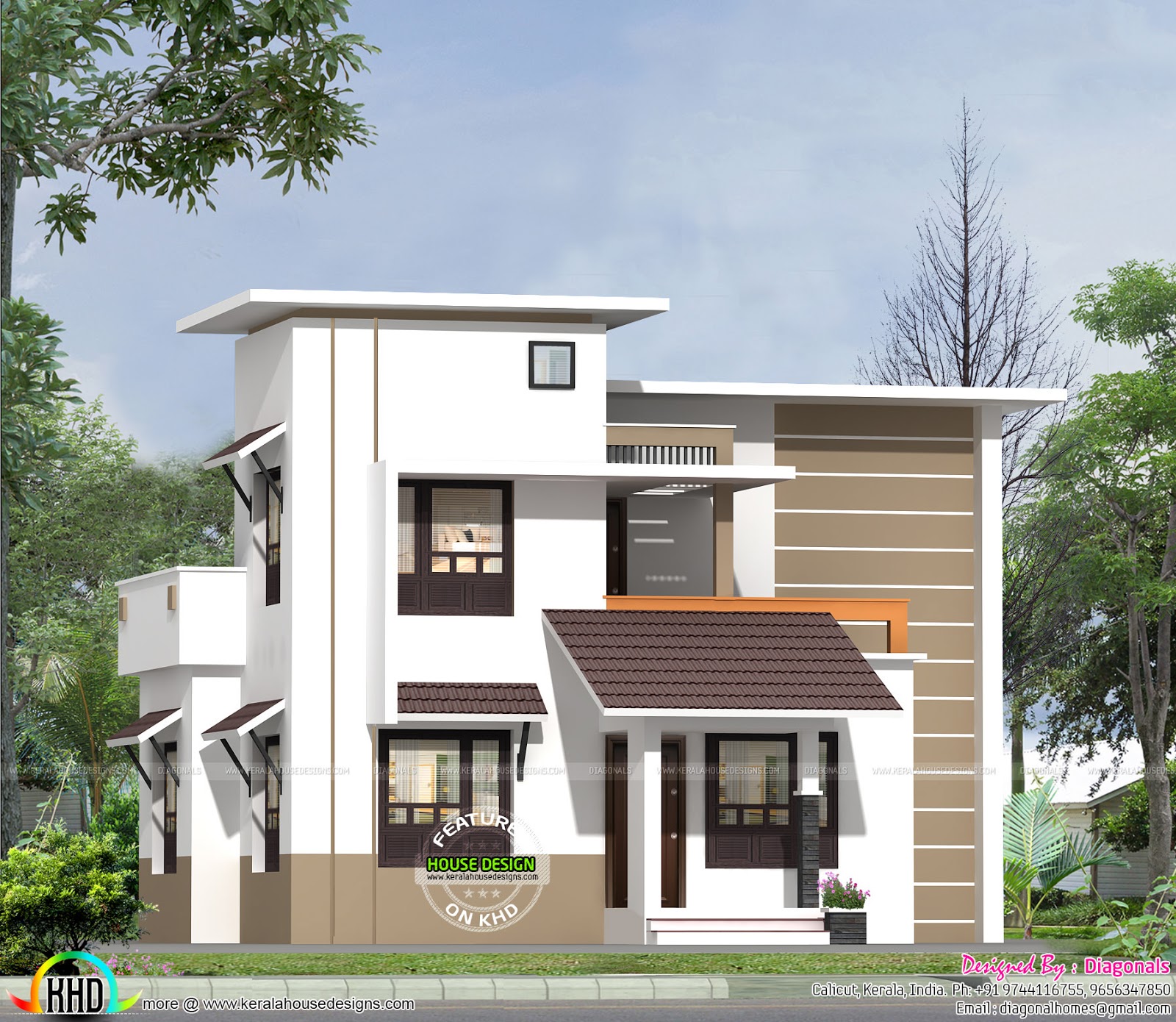 Affordable low  cost  home  Kerala home  design and floor plans 