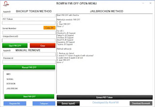 RomFw FMI-OFF Tool Permanent Unlock Done