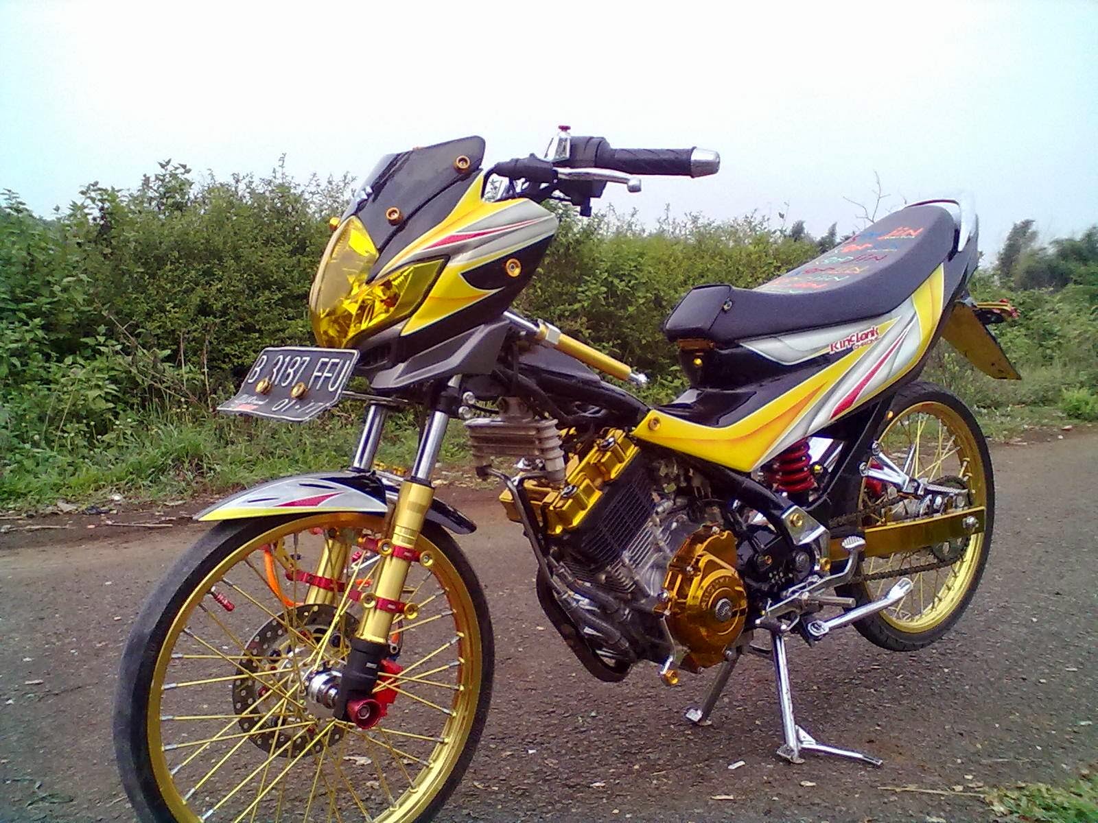 Motor Drag Ninja Modif Satria Fu Modif Harian Yang Lebih Oke