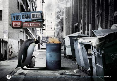 wwf campaign, global warning campaign