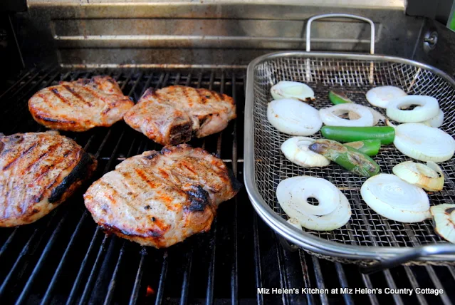 Grilled Jalapeno Pork Chops at Miz Helen's Country Cottage