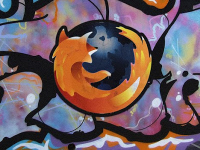 graffiti murals, firefox graffiti