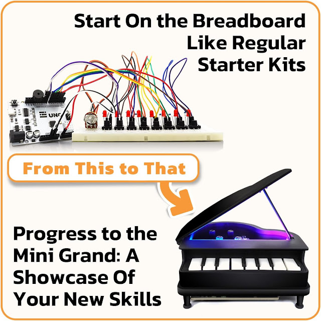 UNO Starter Kit și Mini Grand Final Project - O Experiență Completă de Învățare Compatibilă cu Arduino IDE