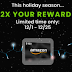 Earn 2x Your Reward This Holiday Season!