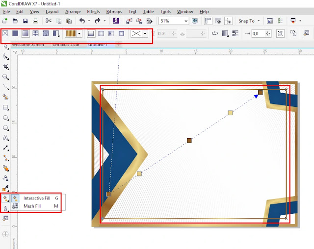 Ready To Print : Download Sertitikat CDR Coreldraw Elegant Emas