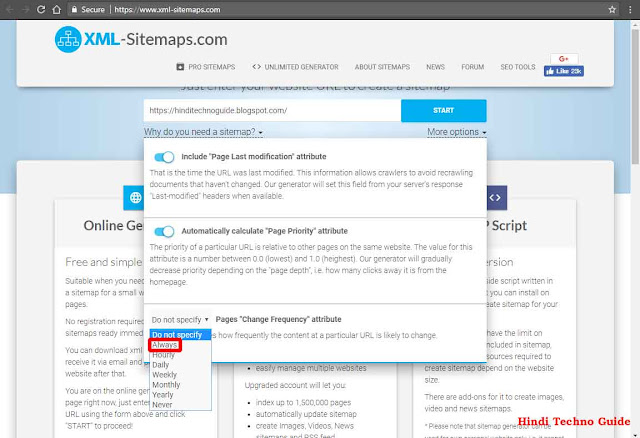 XML Sitemap generator image