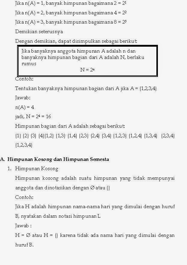 Contoh Soal Himpunan Kelas Vii Smp - Contoh Raffa