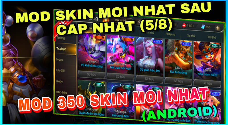 Mod Skin Liên Quân Mùa 19 - Hướng Dẫn MOD 300 Skin Liên Quân Có Hiệu Ứng Mới Nhất Sau Cập Nhật 5/8