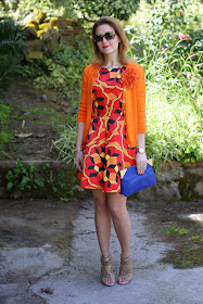 Choies multicolor debris dress, Cesare Paciotti sandals, Millelire POP, Fashion and Cookies, fashion blogger