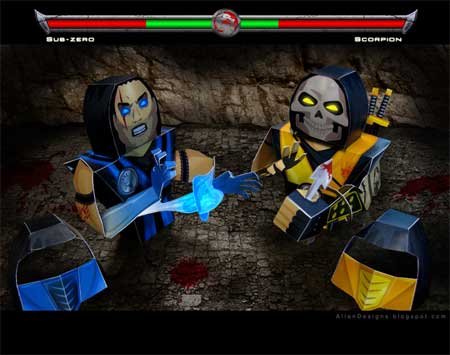 mortal kombat scorpion vs sub zero. Scorpion vs Sub-Zero features