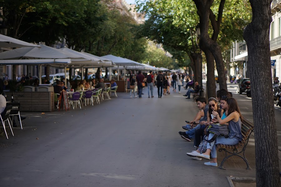 カタルーニャ通り（Rambla de Catalunya）