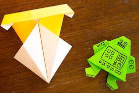 How to Fold Origami Robots- Step-by-step instructions included for this easy craft!