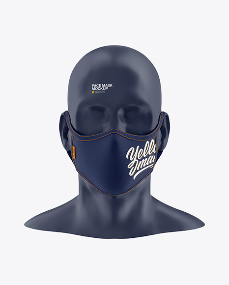 Download Face Mask Mockup - Front View