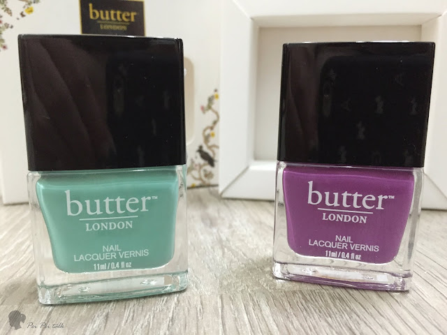 butter LONDON 指甲油 --A piece of cake & 沁涼薄荷-試色