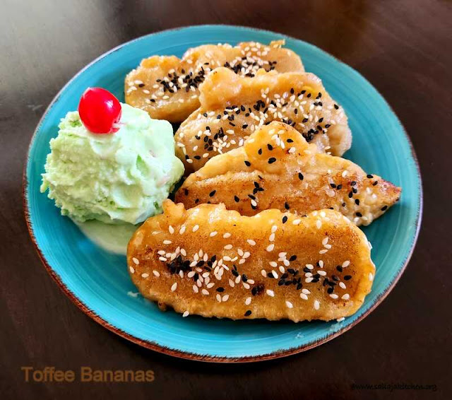 images of Toffee Bananas Recipe / Chinese Toffee Bananas Recipe / A Classic Chinese Dessert