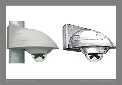 Mobotix D12 dual lens dome camera