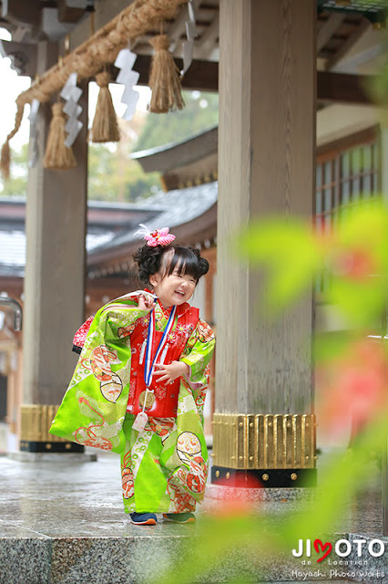 名古屋市の針名神社で七五三出張撮影