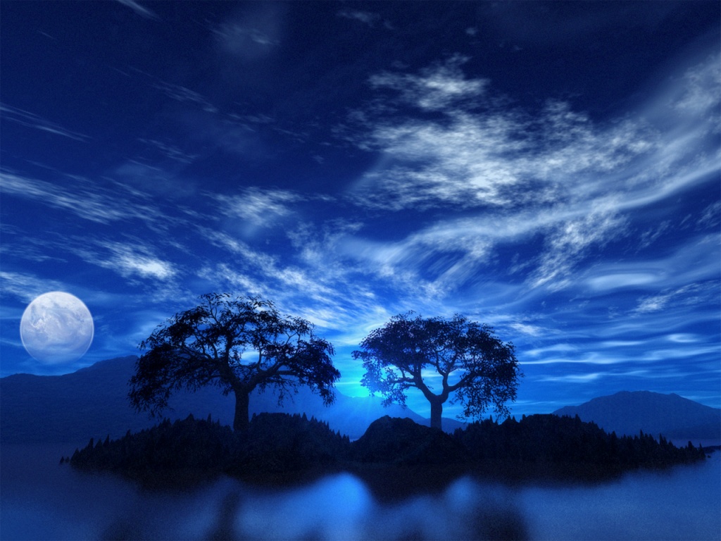 blue night wallpapers for pc 1024x768 hq animated wallpapers free