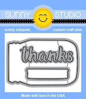 Sunny Studio Stamps: Introducing Vintage Jar with Thanks Die Set releasing January 2016