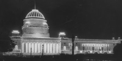 Rashtrapati Bhawan is seen illuminated