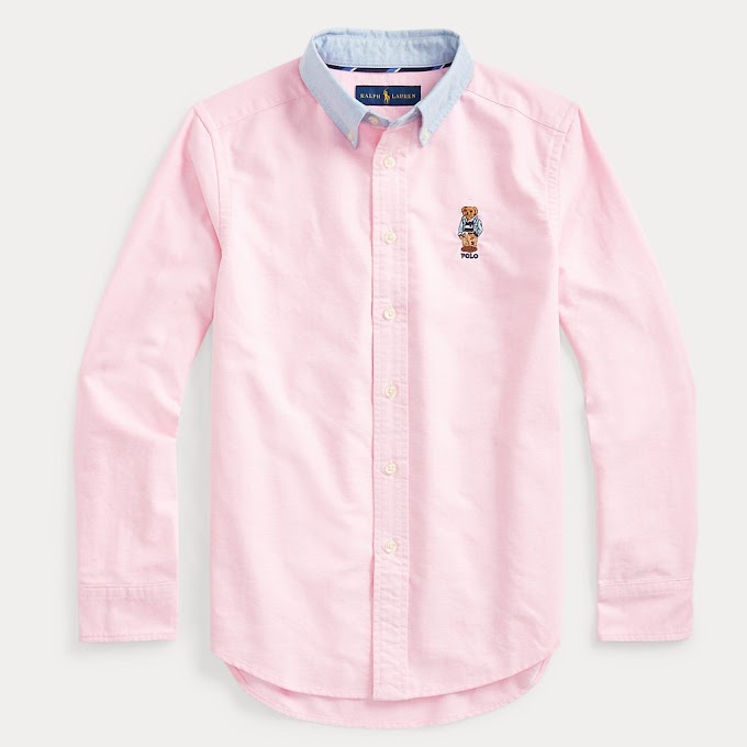 [ pausethenplay ] Ralph Lauren Polo Bear Cotton Oxford Shirt (Limited Collection)