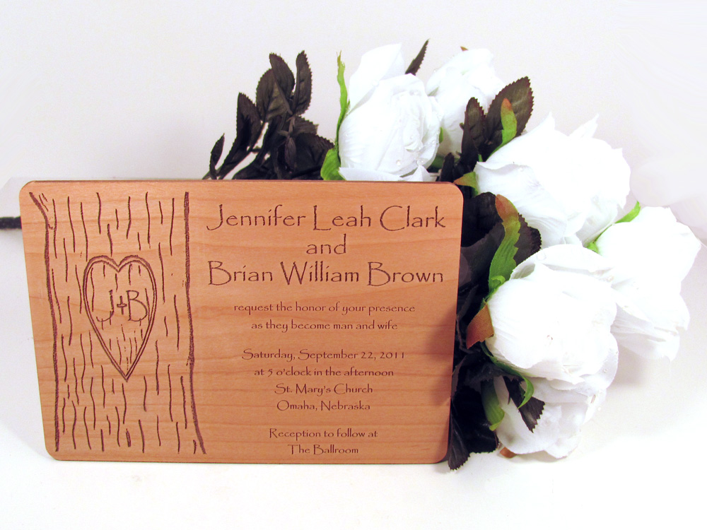 My most recent addition is my Wooden Wedding Invitations