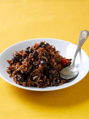 Frijoles con arroz