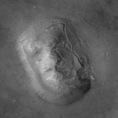 Rostro humano cincelado en Cydonia, Marte