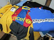 . FC Barcelona jersey (I help them out sometimes) and tshirt from company . (img )