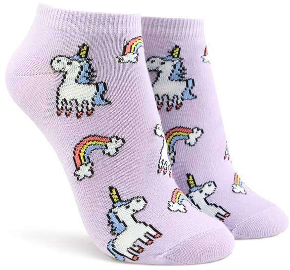 Forever 21 Rainbow Unicorn Ankle Socks